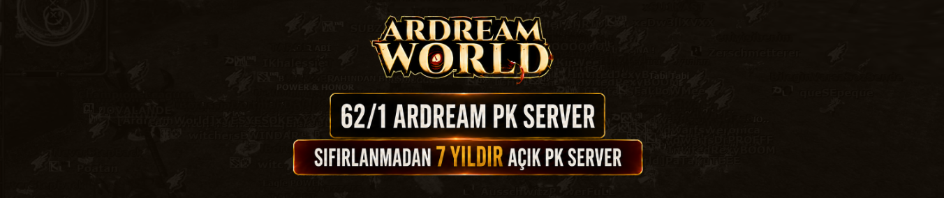 ArdreamWorld - Ko Cuce - Knight Online Ardream Server - Knight Online Pvp Server- PK Server Server Tanıtım
